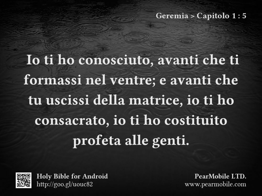 Geremia, Capitolo 1:5
